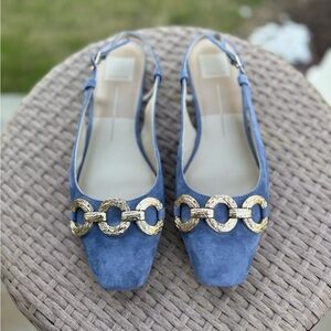 Dolce Vita Ramano Slingback Flats in Bluebell, Size 8.5